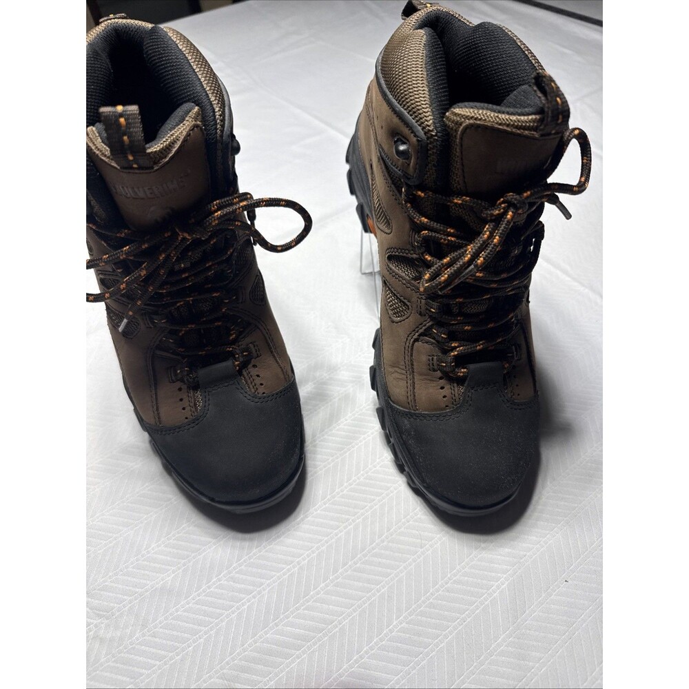 Wolverine Hudson W02194 Steel-Toe Men's Work Boots - Dark Brown/Black, US 10.5 M